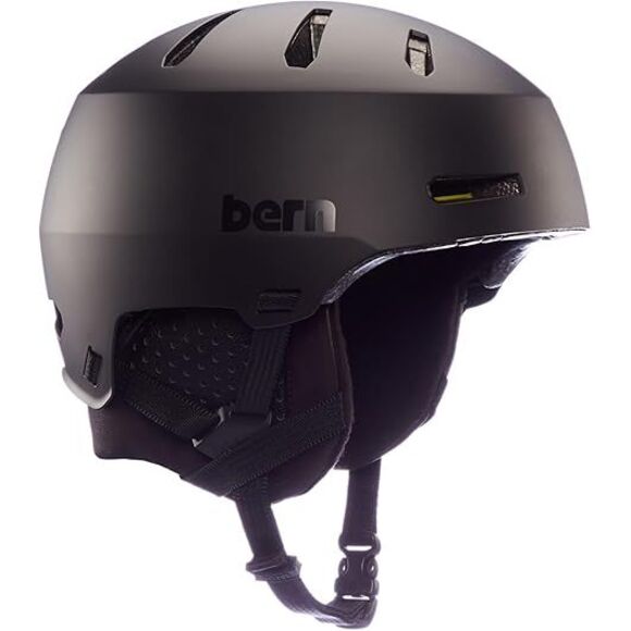 Bern Macon 2.0 Unisex Adult Snowsports and Snowboard Helmet - Matte Black, Large - Picture 1 of 2